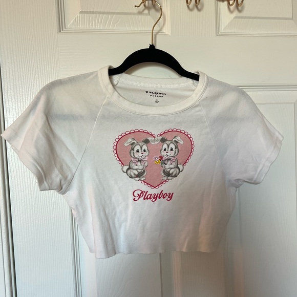 Playboy Bunny Crop Tee - Picture 1 of 4